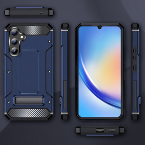 Husa pentru Samsung Galaxy A34 5G - Techsuit Hybrid Armor Kickstand - Blue - Img 2