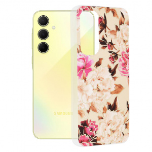 Husa pentru Samsung Galaxy A35 5G - Techsuit Marble Series - Mary Berry Nude - Img 1