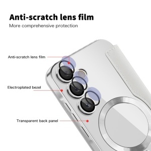 Husa pentru Samsung Galaxy A35 5G - Techsuit SmartMag Book Case - Gray - Img 3