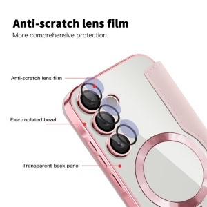 Husa pentru Samsung Galaxy A35 5G - Techsuit SmartMag Book Case - Pink - Img 3
