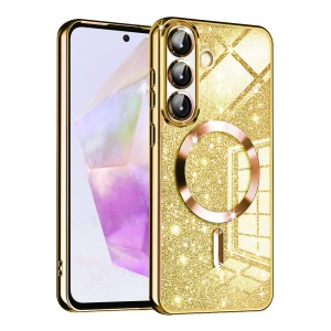 Husa pentru Samsung Galaxy A36 5G - Techsuit Luxury Glitter MagSafe - Gold