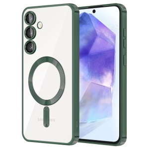 Husa pentru Samsung Galaxy A55 5G - Techsuit Luxury Crystal MagSafe - Deep Green - Img 1