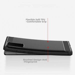 Husa pentru Samsung Galaxy Note 20 / Note 20 5G - Techsuit Carbon Silicone - Black - Img 5