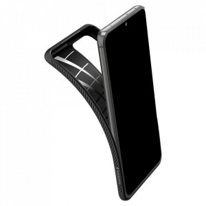 Husa pentru Samsung Galaxy S21 Ultra 5G - Spigen Liquid Air - Matte Black - Img 8