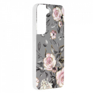 Husa pentru Samsung Galaxy S22 5G - Techsuit Marble Series - Bloom of Ruth Gray - Img 2