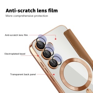 Husa pentru Samsung Galaxy S23 FE - Techsuit SmartMag Book Case - Brown - Img 3