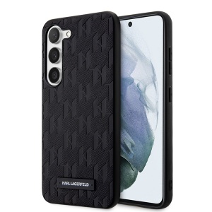 Husa pentru Samsung Galaxy S23 - Karl Lagerfeld Saffiano (KLHCS23SSAKLHPK) - Mono Metal Logo - Img 1