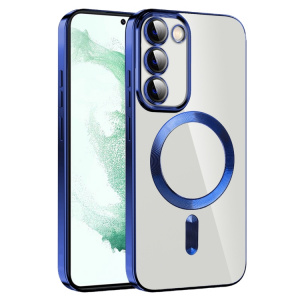 Husa pentru Samsung Galaxy S23 - Techsuit Luxury Crystal MagSafe - Deep Blue - Img 2