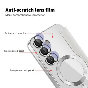 Husa pentru Samsung Galaxy S23 - Techsuit SmartMag Book Case - Gray - Img 3