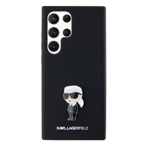 Husa pentru Samsung Galaxy S23 Ultra (KLHCS23LSMHKNPK) - Karl Lagerfeld Silicone - Ikonik Metal Pin - Img 2