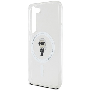 Husa pentru Samsung Galaxy S24 - Karl Lagerfeld IML Luxury MagSafe (KLHMS24SHFCKNOT) - Transparent Ikonik - Img 3