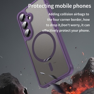 Husa pentru Samsung Galaxy S24 Plus / S25 Plus - Techsuit HaloFrost II MagSafe - Purple - Img 4