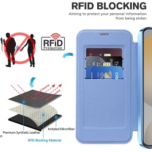 Husa pentru Samsung Galaxy S24 Plus - Techsuit SmartMag Book Case - Light Blue - Img 5