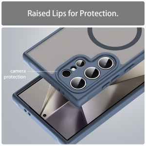 Husa pentru Samsung Galaxy S24 Ultra - Techsuit HaloFrost II MagSafe - Navy Blue - Img 4