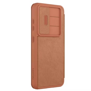 Husa pentru Samsung Galaxy S25 - Nillkin Qin Pro Leather Case - Brown - Img 3