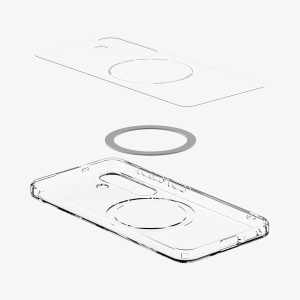 Husa pentru Samsung Galaxy S25 Plus - Spigen Ultra Hybrid MagSafe - Clear / White - Img 7