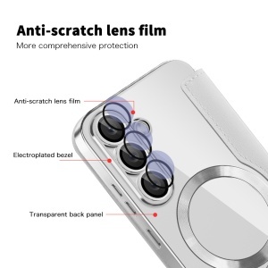 Husa pentru Samsung Galaxy S25 - Techsuit SmartMag Book Case - Gray - Img 3