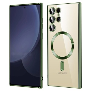 Husa pentru Samsung Galaxy S25 Ultra - Techsuit Luxury Crystal MagSafe - Deep Green