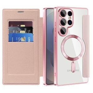 Husa pentru Samsung Galaxy S25 Ultra - Techsuit SmartMag Book Case - Pink - Img 1
