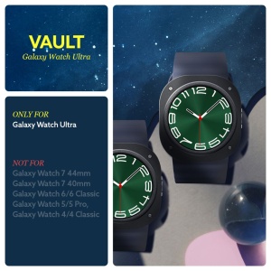 Husa pentru Samsung Galaxy WatchÂ Ultra 47mm - Spigen Caseology Vault - Matte Black - Img 8