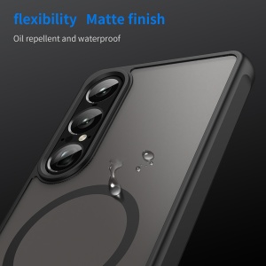 Husa pentru Sony Xperia 1 VII - Techsuit HaloFrost II MagSafe - Black - Img 6