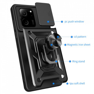 Husa pentru Xiaomi 13T / 13T Pro - Techsuit CamShield Series - Black - Img 6