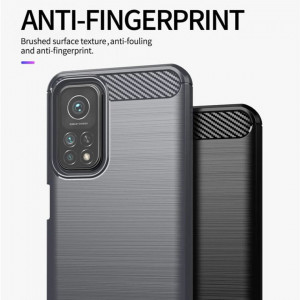 Husa pentru Xiaomi Mi 10T 5G / Mi 10T Pro 5G - Techsuit Carbon Silicone - Black - Img 6