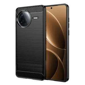 Husa pentru Xiaomi Poco F7 Pro - Techsuit Carbon Silicone - Black