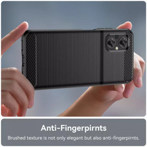 Husa pentru Xiaomi Poco M5 - Techsuit Carbon Silicone - Black - Img 5