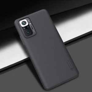 Husa pentru Xiaomi Redmi Note 10 Pro / Note 10 Pro Max - Nillkin Super Frosted Shield - Black - Img 9