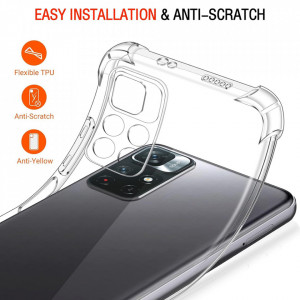 Husa pentru Xiaomi Redmi Note 11 / Note 11S - Techsuit Shockproof Clear Silicone - Clear - Img 3