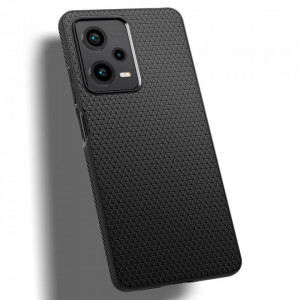 Husa pentru Xiaomi Redmi Note 12 Pro 5G / Poco X5 Pro - Spigen Liquid Air - Matte Black - Img 7