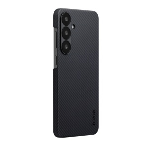 Husa Pitaka Samsung Galaxy S25 Mag EZ Case Twill Negru/gri