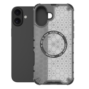 Husa transparenta pentru iPhone 16 - Techsuit HoneyComb Shield MagSafe - White - Img 2