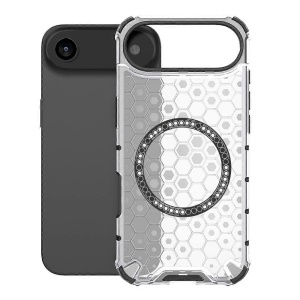 Husa transparenta pentru iPhone 17 Air - Techsuit HoneyComb Shield MagSafe - White - Img 2