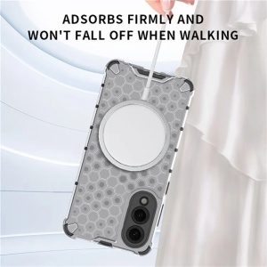 Husa transparenta pentru Samsung Galaxy S25 Edge - Techsuit HoneyComb Shield MagSafe - White - Img 4