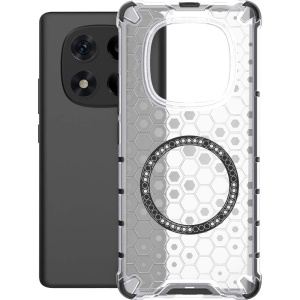 Husa transparenta pentru Xiaomi Redmi Note 14 Pro 4G - Techsuit HoneyComb Shield MagSafe - White - Img 2