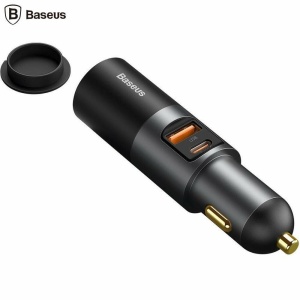 Incarcator auto Baseus Share Together 1xUSB 1xUSB-C cu port de expansiune pentru bricheta 120W Quick Charge Negru - Img 2