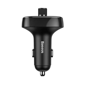 Incarcator cu Modulator pentru Masina, 2x USB, TF Card, MP3 - Baseus (CCMT000301) - Black - Img 4