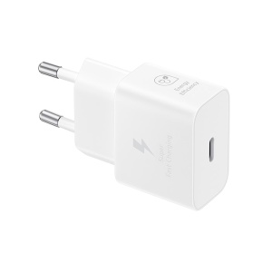 Incarcator pentru Priza Type-C, Super Fast Charging, 25W - Samsung T2510 Paris 2024 (EP-T2510NWEGEU) - White (Blister Packing)