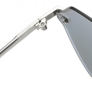 Ochelari de Soare pentru Femei - Techsuit (8195) - Silver / Gradient Gray - Img 3