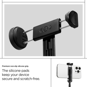 Selfie Stick Bluetooth cu Telecomanda- Spigen (S541W) - Black - Img 19