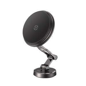 Suport Auto pentru Apple, 360Â° Rotation, LED Ambient Light, Magnetic Grip - Acefast (D33) - Black