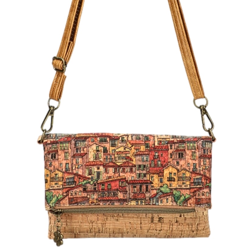 Gentuta din pluta crossbody | Ibucork.ro