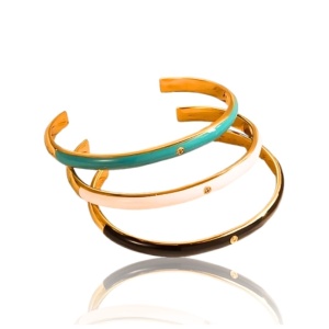 Bratara din inox cu email bangle, 2, ibucork.ro