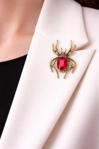 Brosa cu cristale Red Spider, 3, ibucork.ro