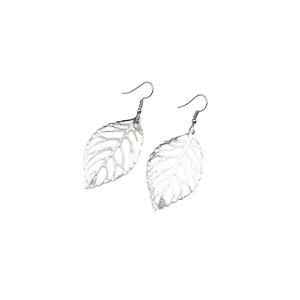 Cercei Argintii Frunza Silver Leaf, 4, ibucork.ro