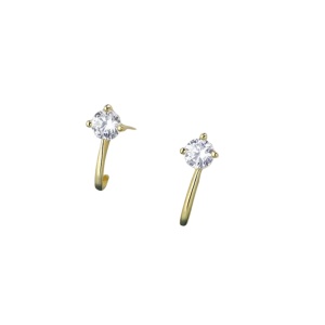 Cercei din argint Golden Sparkle 33870 Ibucork.ro