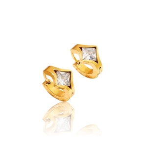 Cercei placati cu aur Gold Sparkle 34460 Ibucork.ro