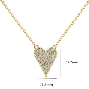 Colier din argint cu zirconii Love 34160 Ibucork.ro